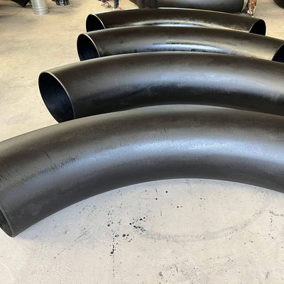 Fittings pipa baja karbon warna hitam Elbow A234 WPB ASME B16.9 untuk koneksi gas